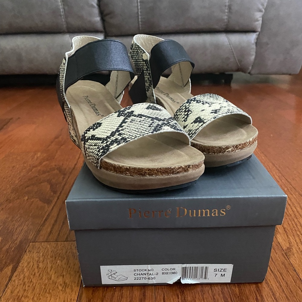 Snake skin wedges - Picture 2 of 4